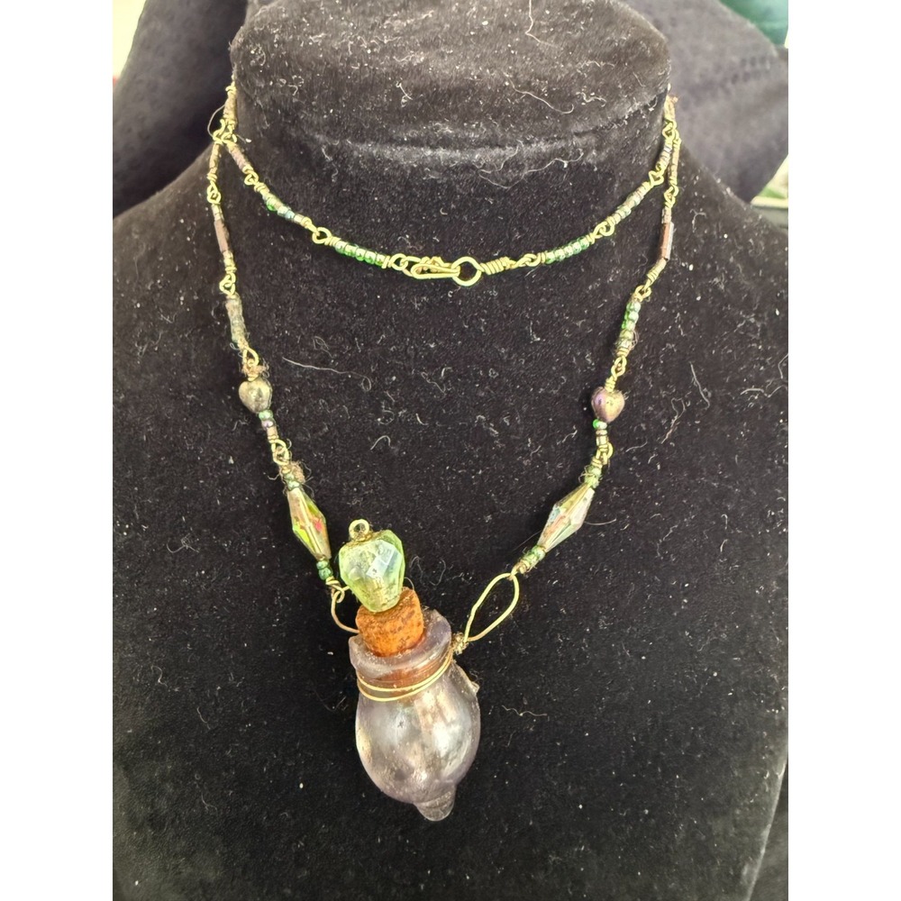 Artisan‎ Glass Phial Pendant Necklace